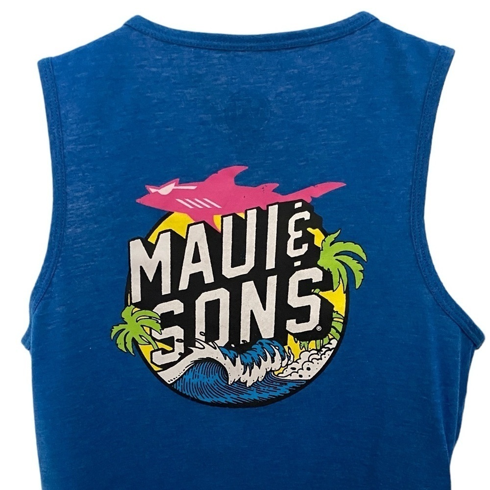 MAUI and SONS Logo Tank Top Women L Large - Picture 4 of 6